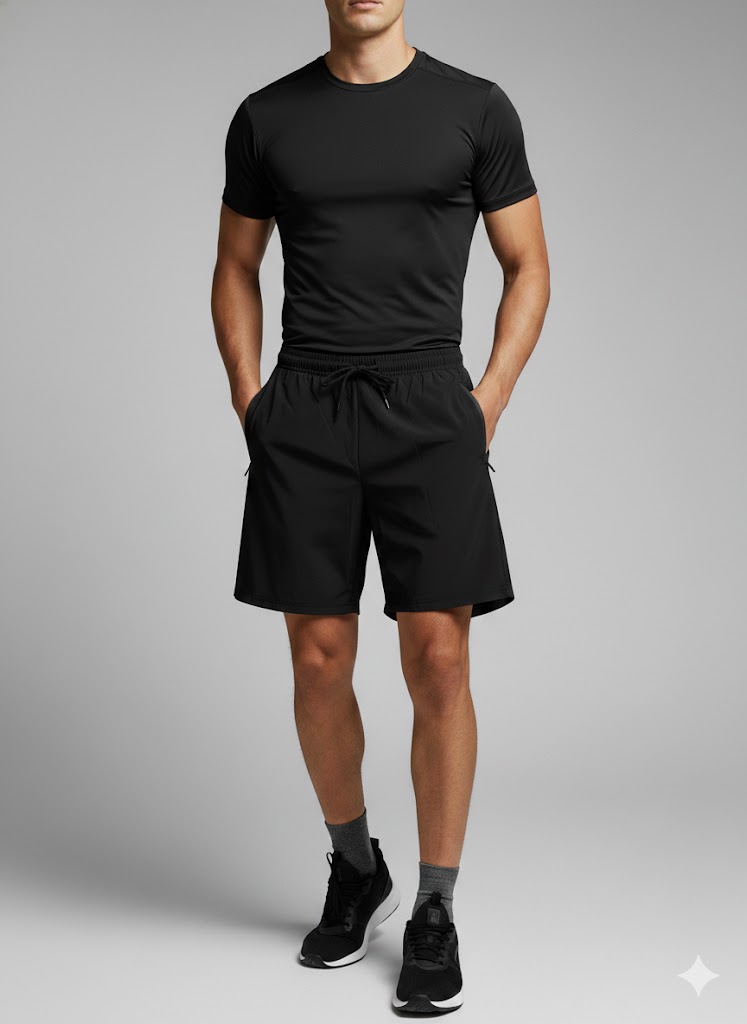 Bermuda Longa Bolso Com Zíper